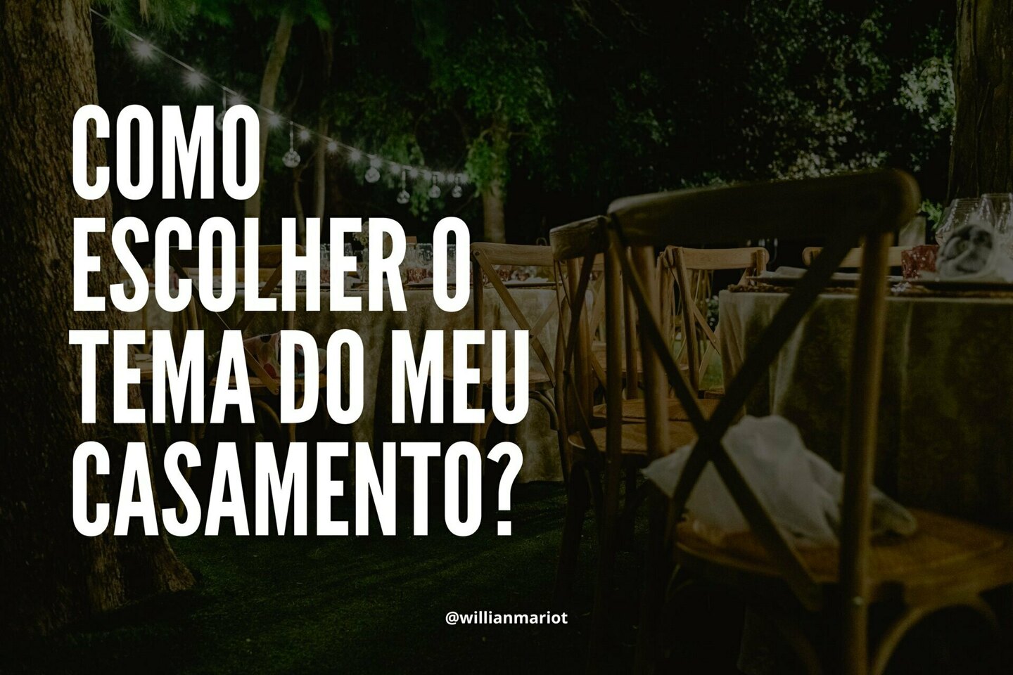 Como escolher o tema do meu casamento? Como escolher o tema do meu casamento?